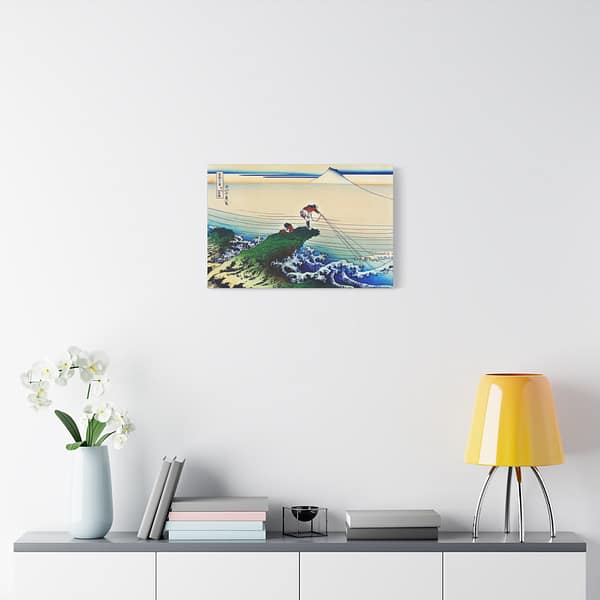 8289470314307722585_2048.jpeg Kajikazawa in Kai Province - Katsushika Hokusai (c. 1830) - Japanese Woodblock Canvas Print