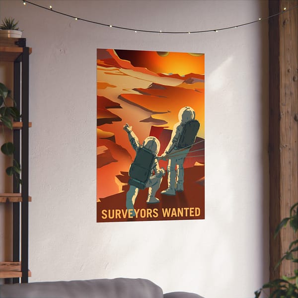 829564219247293240_2048.jpeg Surveyors Wanted – NASA Recruitment Ad – Space Age Poster Print