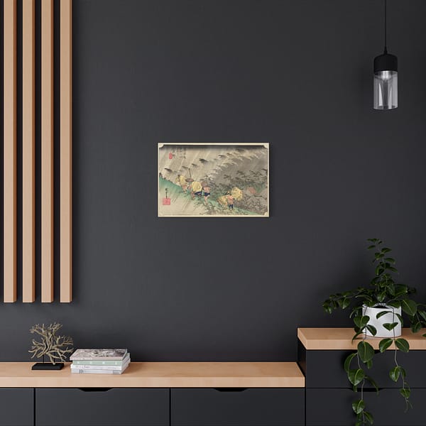 8354816489761320468_2048.jpeg Driving Rain at Shono (Shono Hakuu) - Utagawa Hiroshige (c. 1832-34) - Japanese Woodblock Canvas Print