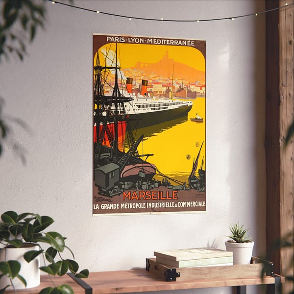 8434560312765328709_2048.jpeg Marseille, La Grande Metrople Industrielle & Commerciale – Roger Broders (c. 1922) – Vintage Travel Poster Print