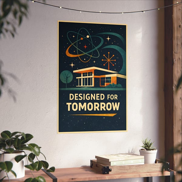 8465419102945270020_2048.jpeg Designed for Tomorrow – LUNE Original – Atomic Age Poster Print