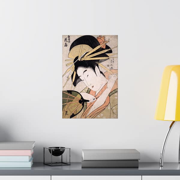 8526594681125055979_2048.jpeg The Courtesan Hanaogi of the Ogiya – Ichirakutei Eisui (c. 1798) – Japanese Woodblock Poster Print