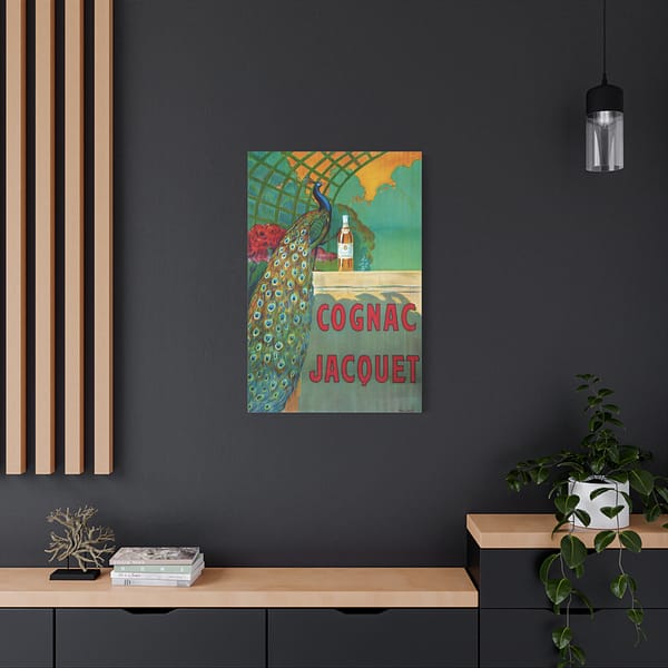 8558562751520580754_2048.jpeg Cognac Jacquet Peacock – Camille Bouchet – Art Nouveau Canvas Print