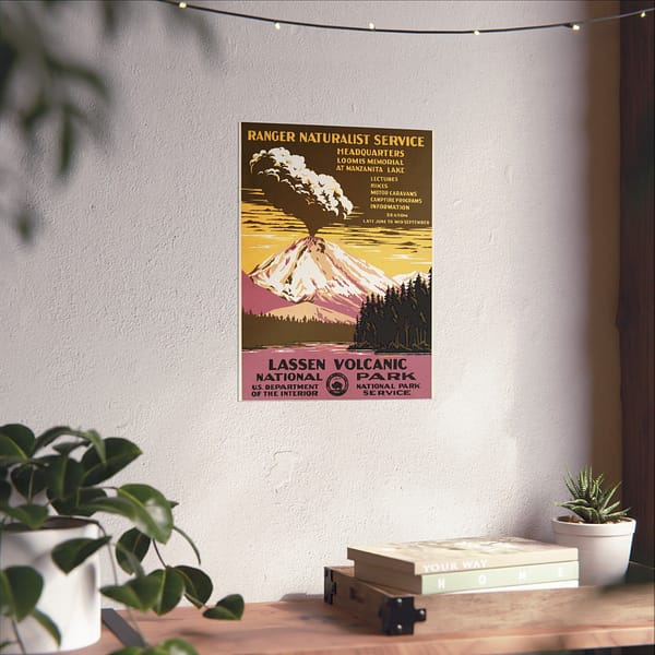 8608708669755427251_2048.jpeg Lassen Volcanic National Park – Works Progress Administration (c. 1938) – Vintage Travel Poster Print