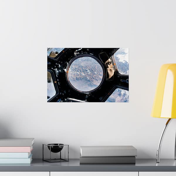 8623085888654150962_2048.jpeg Earth view from the cupola onboard the International Space Station - NASA (2015) - Space Age Poster Print