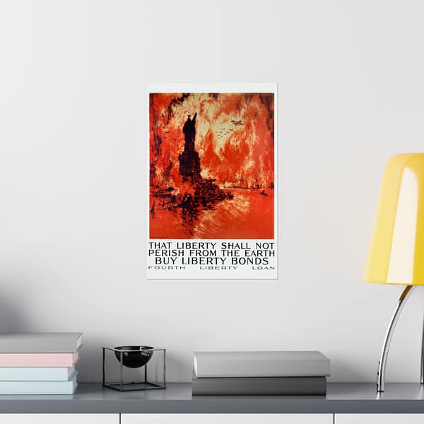 8643872780065643634_2048.jpeg That Liberty Shall Not Perish From the Earth - Buy Liberty Bonds - Joseph Pennell (1918) - Patriotic WWI Poster Print