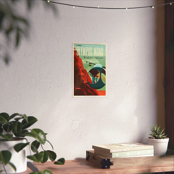 8648287135978913512_2048.jpeg Olympus Mons - The Solar System's Highest Peak - NASA Travel Ad (2015) - Space Age Poster Print