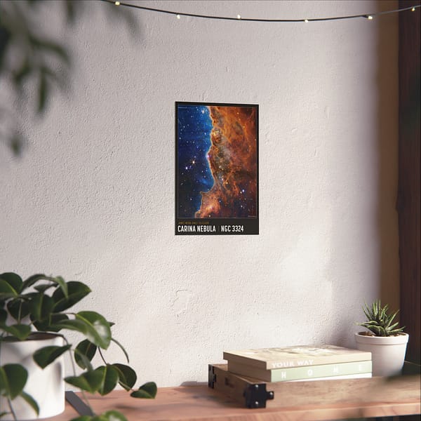 8665136362276794156_2048.jpeg Carina Nebula - NIRCam Compass Image - NASA James Webb Space Telescope - Space Age Poster Print