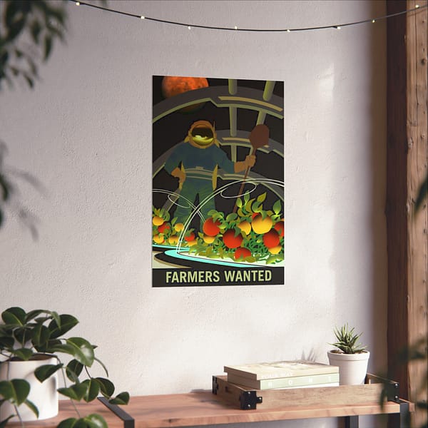 8672139677105581811_2048.jpeg Farmers Wanted – NASA Recruitment Ad – Space Age Poster Print