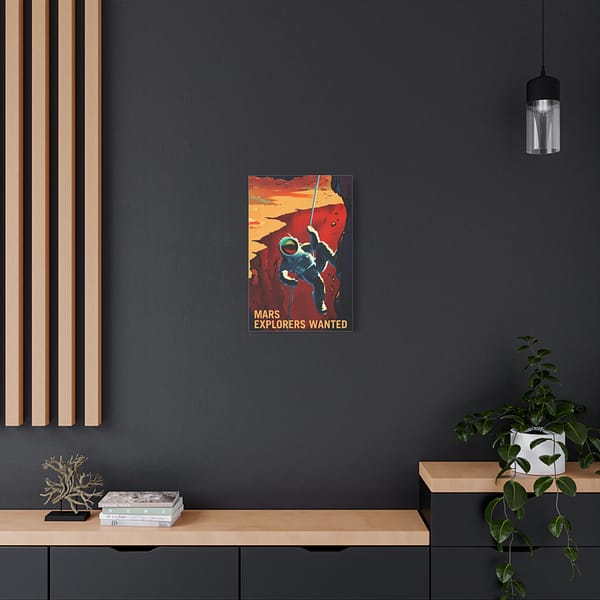 8675006330345566_2048.jpeg Mars Explorers Wanted – NASA Recruitment Ad – Space Age Canvas Print
