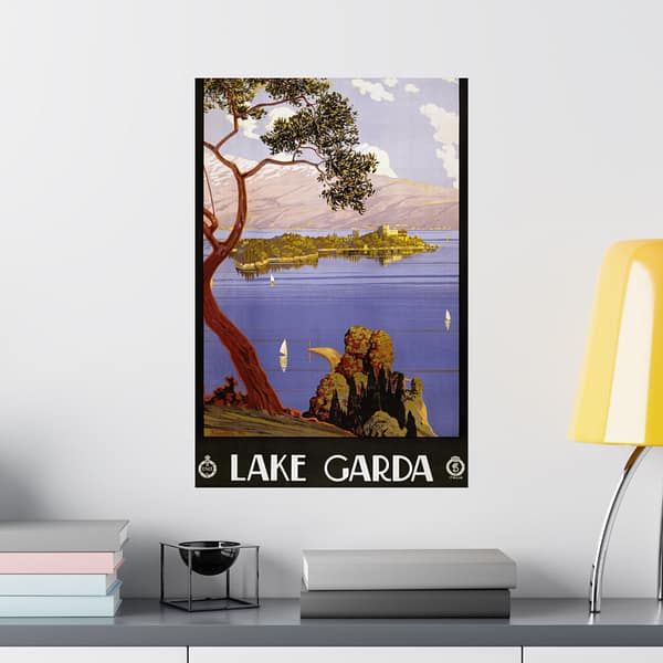 8752658168672192445_2048.jpeg Lake Garda – ENIT Italian National Tourist Board (1924) – Vintage Travel Poster Print