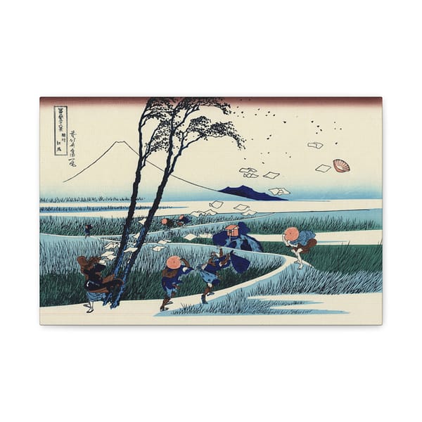8757595150991888851_2048.jpeg Ejiri in Suruga Province (Sunshu Ejiri) – Katsushika Hokusai (c. 1830-32) – Japanese Woodblock Canvas Print