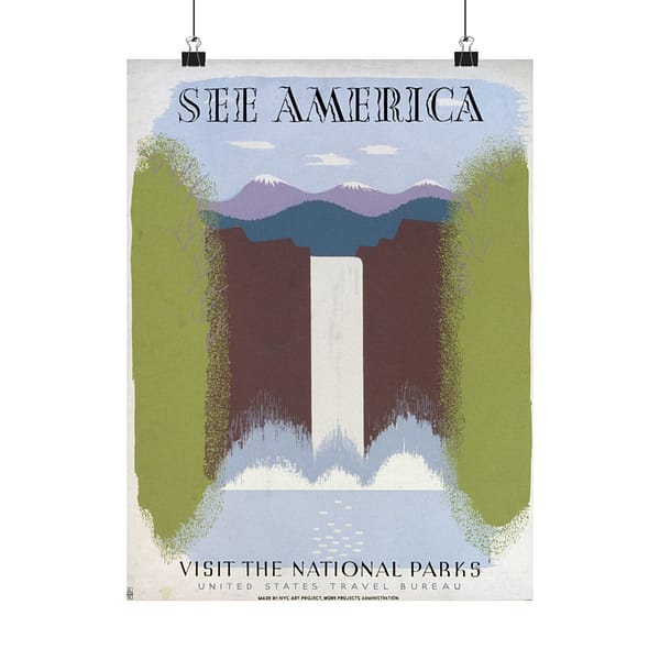 8911868511802819781_2048.jpeg See America, Visit the National Parks – Works Progress Administration (c. 1930s) – Vintage Travel Poster Print