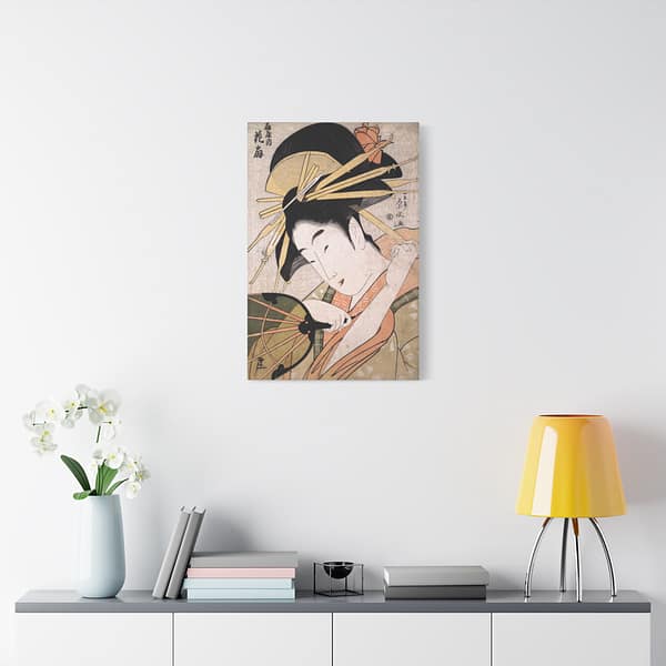 9043510849666686453_2048.jpeg The Courtesan Hanaogi of the Ogiya – Ichirakutei Eisui (c. 1798) – Japanese Woodblock Canvas Print