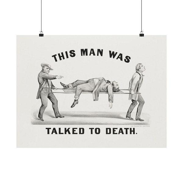9068730866332097606_2048.jpeg This Man Was Talked to Death - John Cameron (1873) - Vintage Art Poster Print