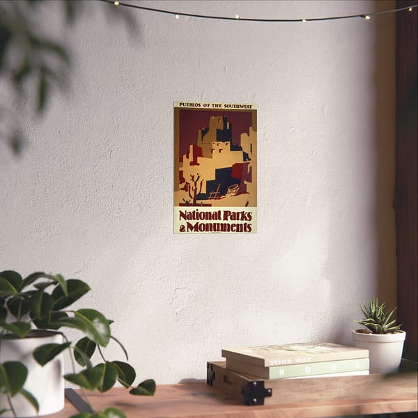 9094065132298861845_2048.jpeg Pueblos of the Southwest: National Parks & Monuments – Works Progress Administration (c. 1930s) – Vintage Travel Poster Print