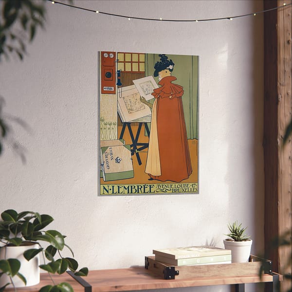 9115921649809537818_2048.jpeg N. Lembrée, Encadrements – Théo Van Rysselberghe (1897) – Art Nouveau Poster Print