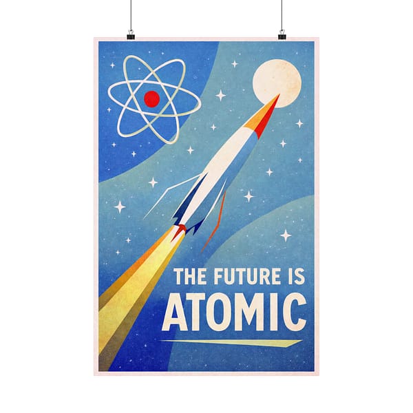 9163236832453548739_2048-1.jpeg The Future Is Atomic – LUNE Original – Space Age Poster Print