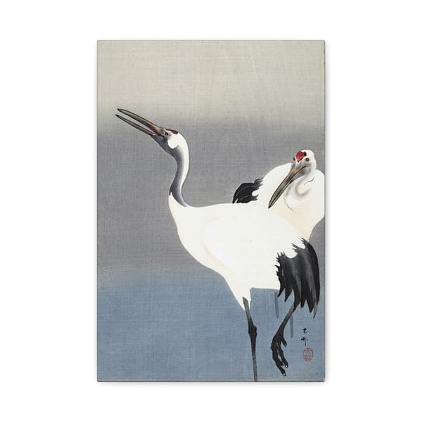 9175367867564665559_2048.jpeg Two Cranes – Ohara Koson (c. 1910) – Japanese Woodblock Canvas Print