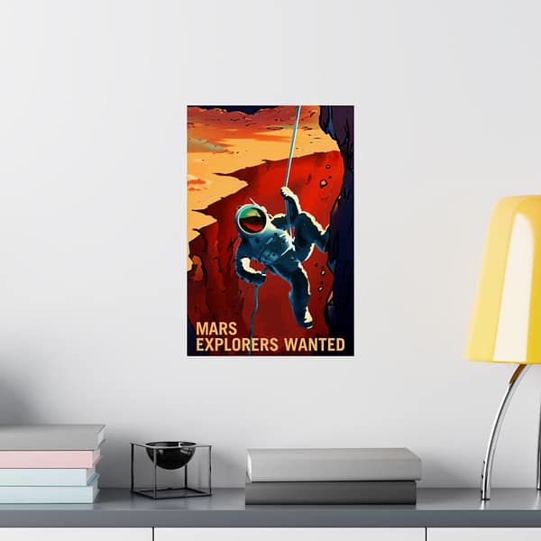 92191621799256001_2048.jpeg Mars Explorers Wanted – NASA Recruitment Ad – Space Age Poster Print