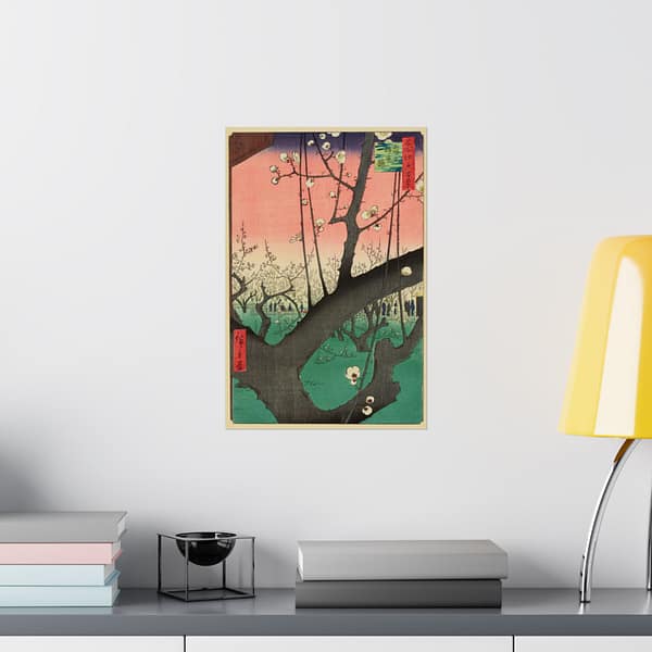 9343080502805340783_2048.jpeg Plum Park in Kameido – Utagawa Hiroshige (1857) – Japanese Woodblock Poster Print