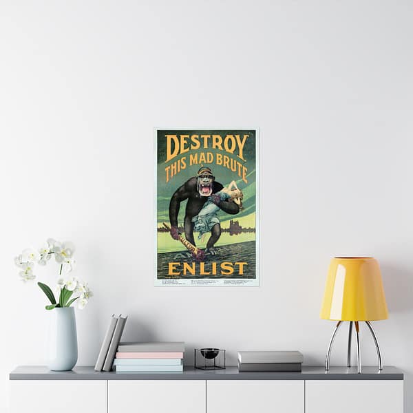 9349740922046738381_2048.jpeg Destroy this Mad Brute - Enlist - Harry Ryle Hopps (1917) - Patriotic WWI Poster Print