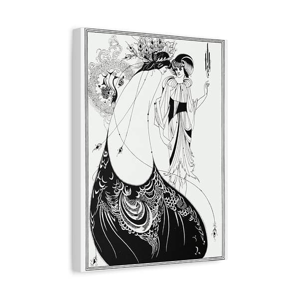 9354821273146614172_2048.jpeg Aubrey Beardsley – The Peacock Skirt (1893) – Art Nouveau Canvas Print