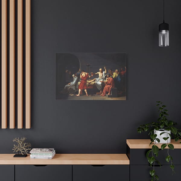 9369189290915604040_2048.jpeg The Death of Socrates – Jacques-Louis David (1787) – Classical Canvas Print
