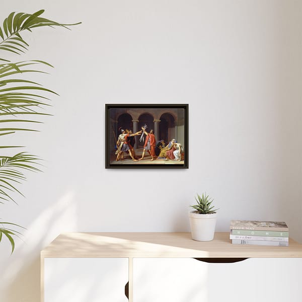 9376671938760336717_2048.jpeg Oath of the Horatii – Jacques-Louis David (1784) – Classical Framed Canvas Print