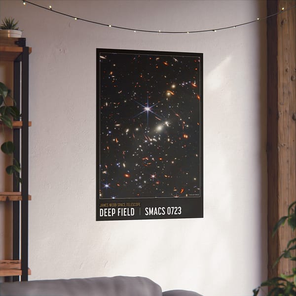 9413736689080279620_2048.jpeg Deep Field - NIRCam Compass Image - NASA James Webb Space Telescope - Space Age Poster Print