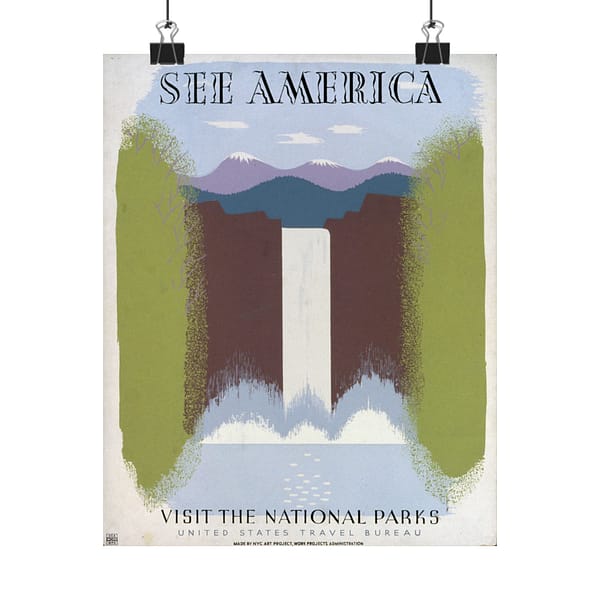 9426511610513945864_2048.jpeg See America, Visit the National Parks – Works Progress Administration (c. 1930s) – Vintage Travel Poster Print