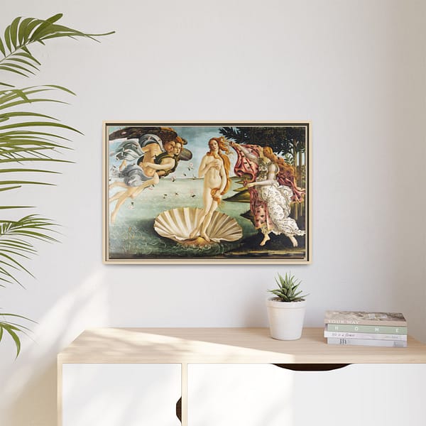 9473286546785753062_2048.jpeg The Birth of Venus – Sandro Botticelli (c. 1485-1486) – Renaissance Framed Canvas Print