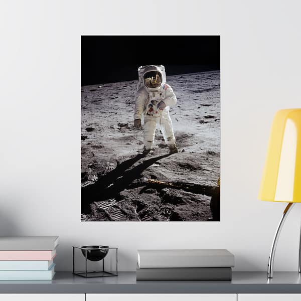 9494026100648477417_2048.jpeg Buzz Aldrin on the Moon - NASA Apollo 11 Mission Photograph (1969) - Space Age Poster Print