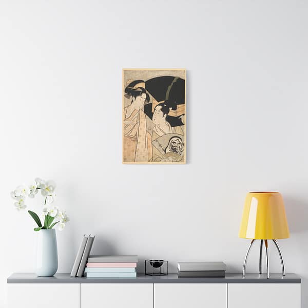 9510554775150966719_2048.jpeg Woman and Fan Vendor - Kitagawa Utamaro (c. 1790s) - Japanese Woodblock Canvas Print