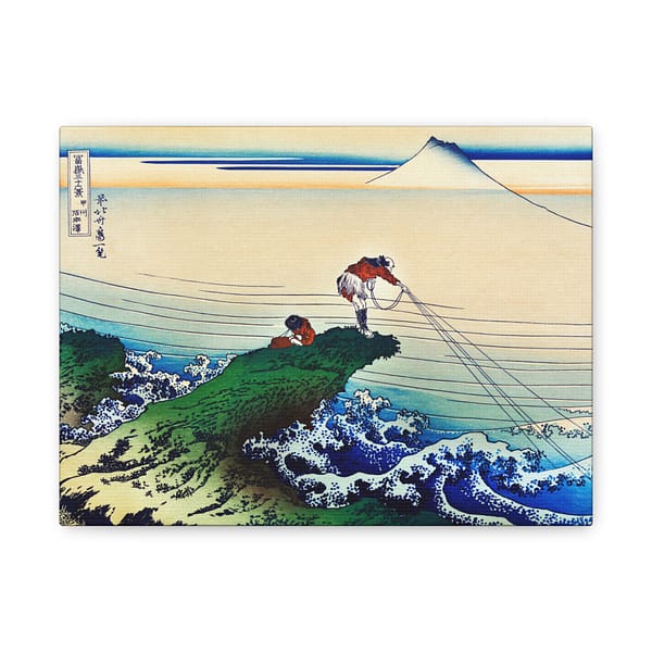 9529814165415997873_2048.jpeg Kajikazawa in Kai Province - Katsushika Hokusai (c. 1830) - Japanese Woodblock Canvas Print