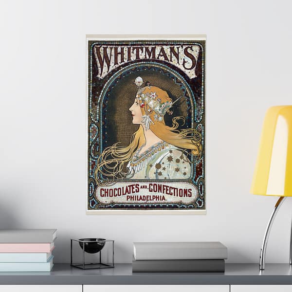 9599338840285925203_2048.jpeg Zodiac (Whitman's Chocolates and Confections) - Alphonse Mucha (1896) - Art Nouveau Poster Print