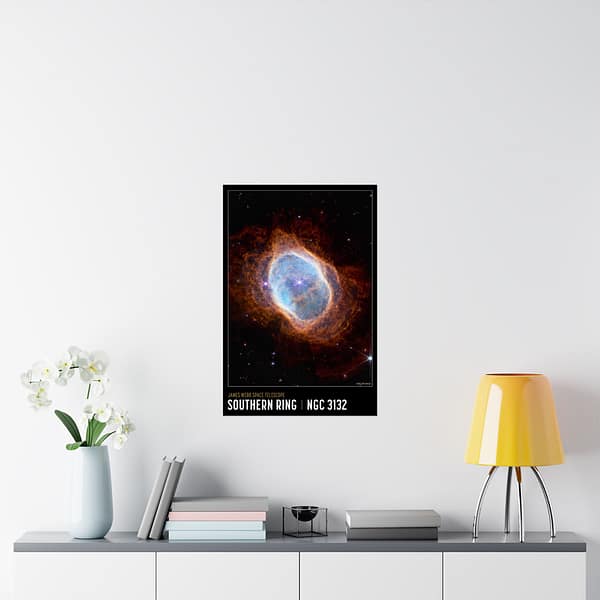 9613963115978269971_2048.jpeg Southern Ring Nebula - NIRCam Compass Image - NASA James Webb Space Telescope - Space Age Poster Print