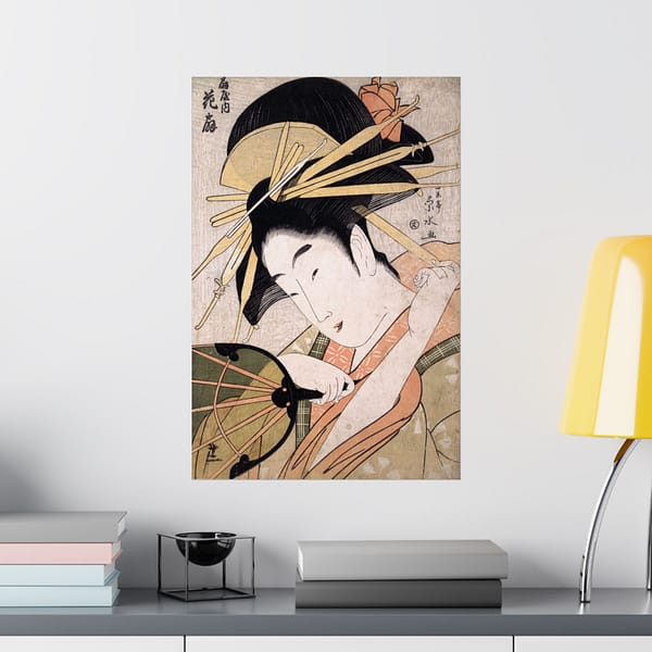9689797260231158822_2048.jpeg The Courtesan Hanaogi of the Ogiya – Ichirakutei Eisui (c. 1798) – Japanese Woodblock Poster Print