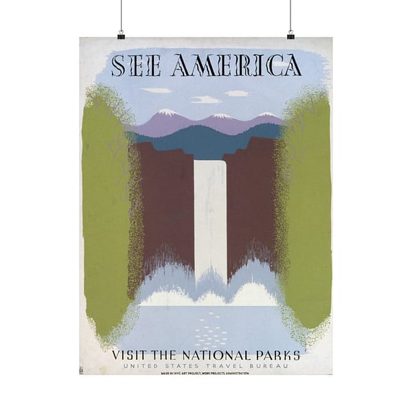 9711998067038238983_2048.jpeg See America, Visit the National Parks – Works Progress Administration (c. 1930s) – Vintage Travel Poster Print