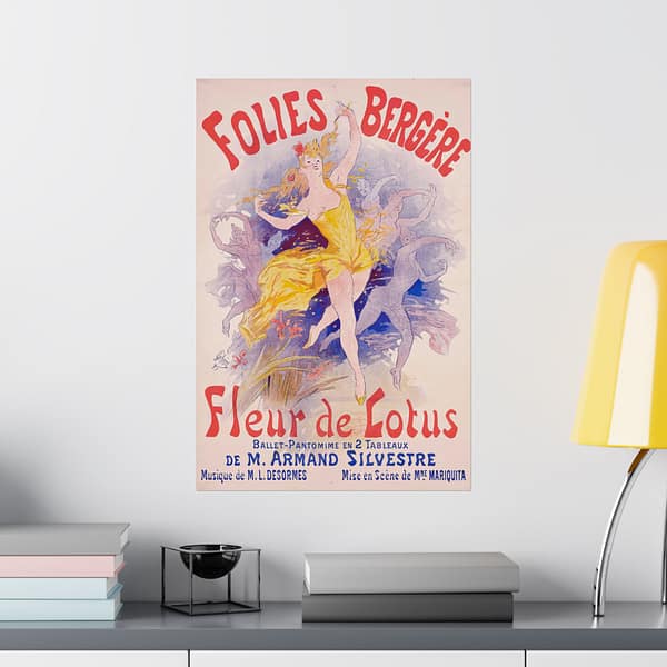 9785755657236749309_2048.jpeg Folies Bergère, Fleur de Lotus – Jules Chéret (1893) – Art Nouveau Poster Print
