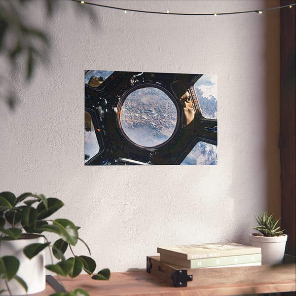 9821519460405378678_2048.jpeg Earth view from the cupola onboard the International Space Station - NASA (2015) - Space Age Poster Print