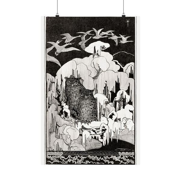 9881538141024129869_2048.jpeg Kerstnacht - Theo van Hoytema (1894) - Art Nouveau Poster Print