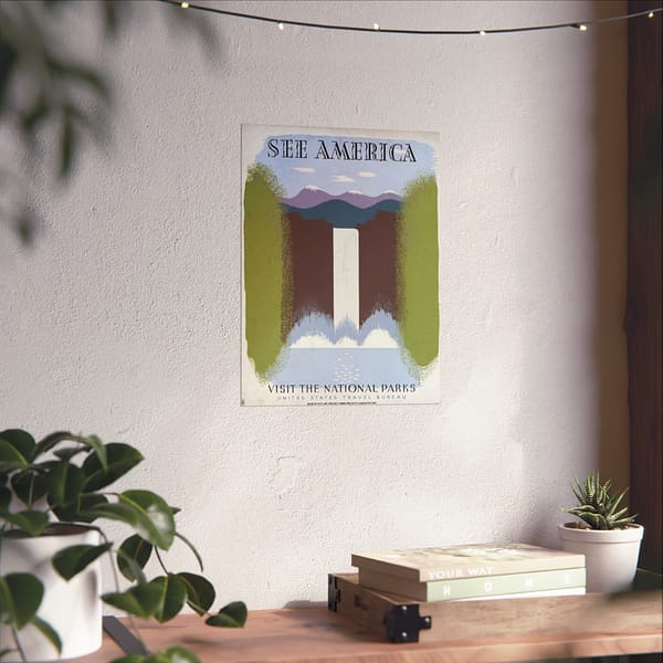 9902966566785464992_2048.jpeg See America, Visit the National Parks – Works Progress Administration (c. 1930s) – Vintage Travel Poster Print