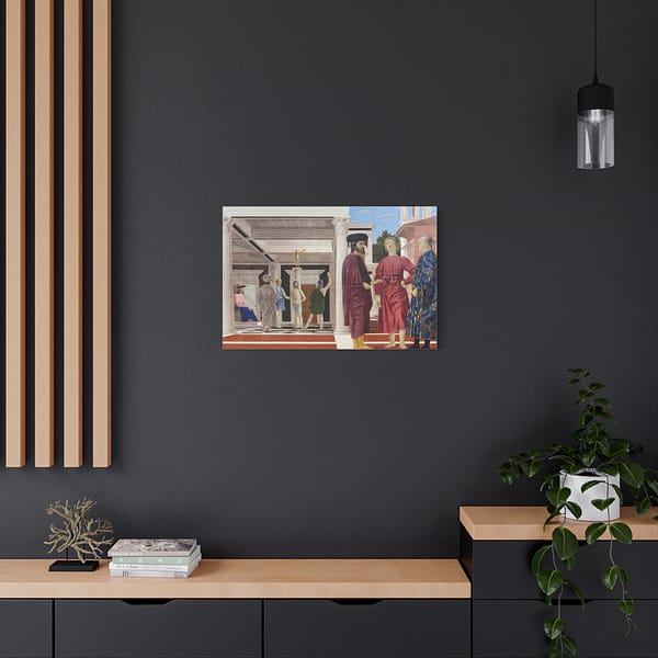 9918316916942082160_2048.jpeg The Flagellation of Christ – Piero della Francesca (c. 1455-1460) – Renaissance Canvas Print