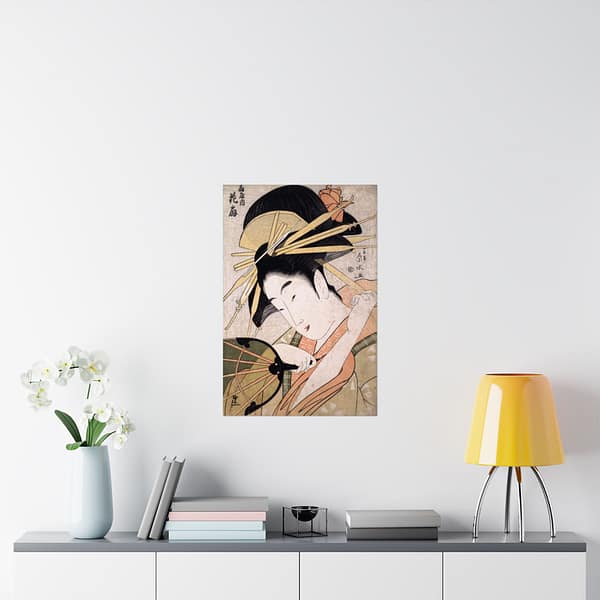 9924341209413224249_2048.jpeg The Courtesan Hanaogi of the Ogiya – Ichirakutei Eisui (c. 1798) – Japanese Woodblock Poster Print