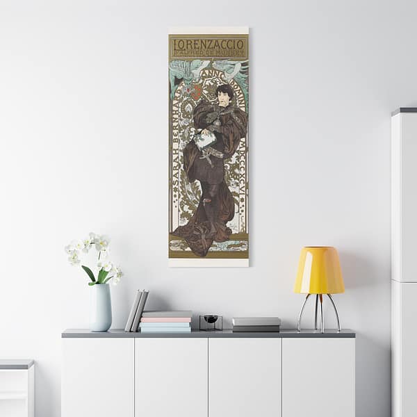 994953185030517423_2048.jpeg Lorenzaccio - Alphonse Mucha (1896-1900) - Art Nouveau Canvas Print