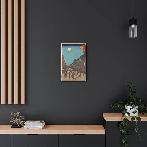 9960205643585028261_2048.jpeg Night View of Saruwaka-machi (Saruwaka-machi Yoru no Kei) - Utagawa Hiroshige (1856) - Japanese Woodblock Canvas Print