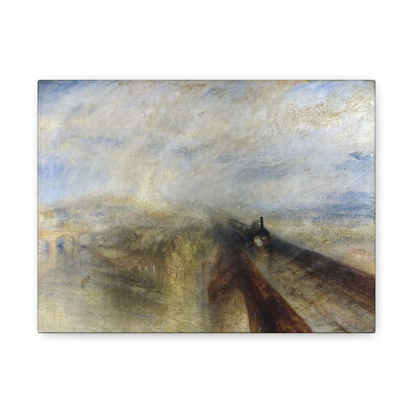 10112295807148285578_2048.jpeg Rain, Steam and Speed - The Great Western Railway - J.M.W. Turner (1844) - Romantic Canvas Print