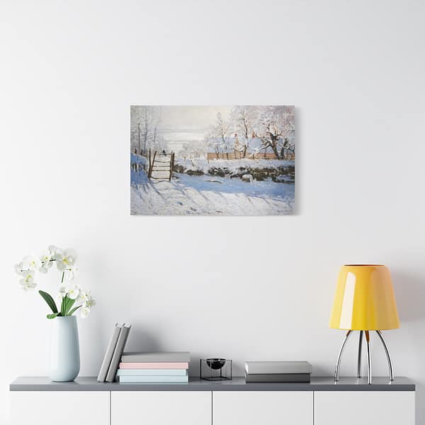 10181132249119939701_2048.jpeg The Magpie - Claude Monet (c. 1868-69) - Impressionist Canvas Print