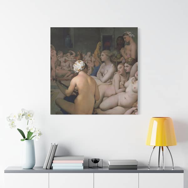 1035146189906582149_2048.jpeg The Turkish Bath - Jean-Auguste-Dominique Ingres (c. 1852-62) - Classical Canvas Print